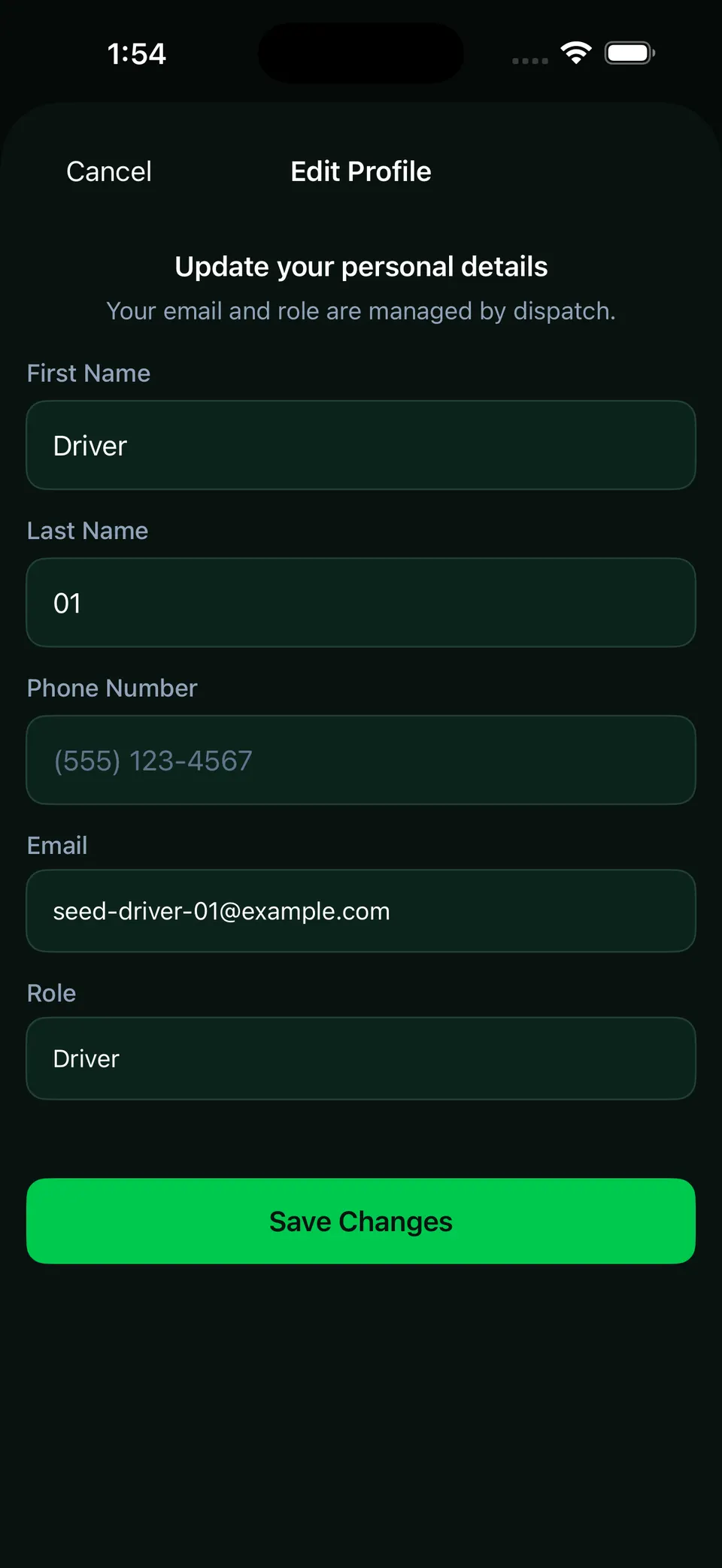 BasuraOS invite-only iOS driver profile screen