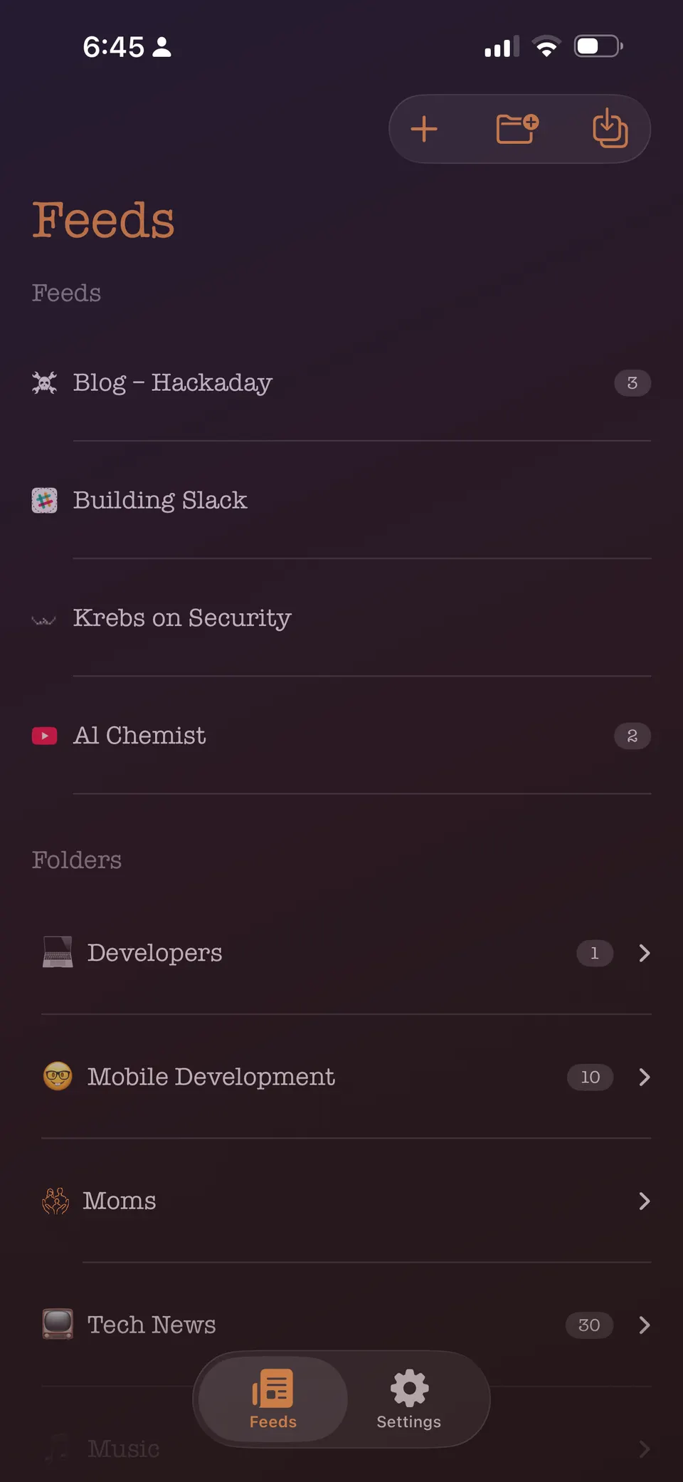 Ember Feed iPhone screenshot 1