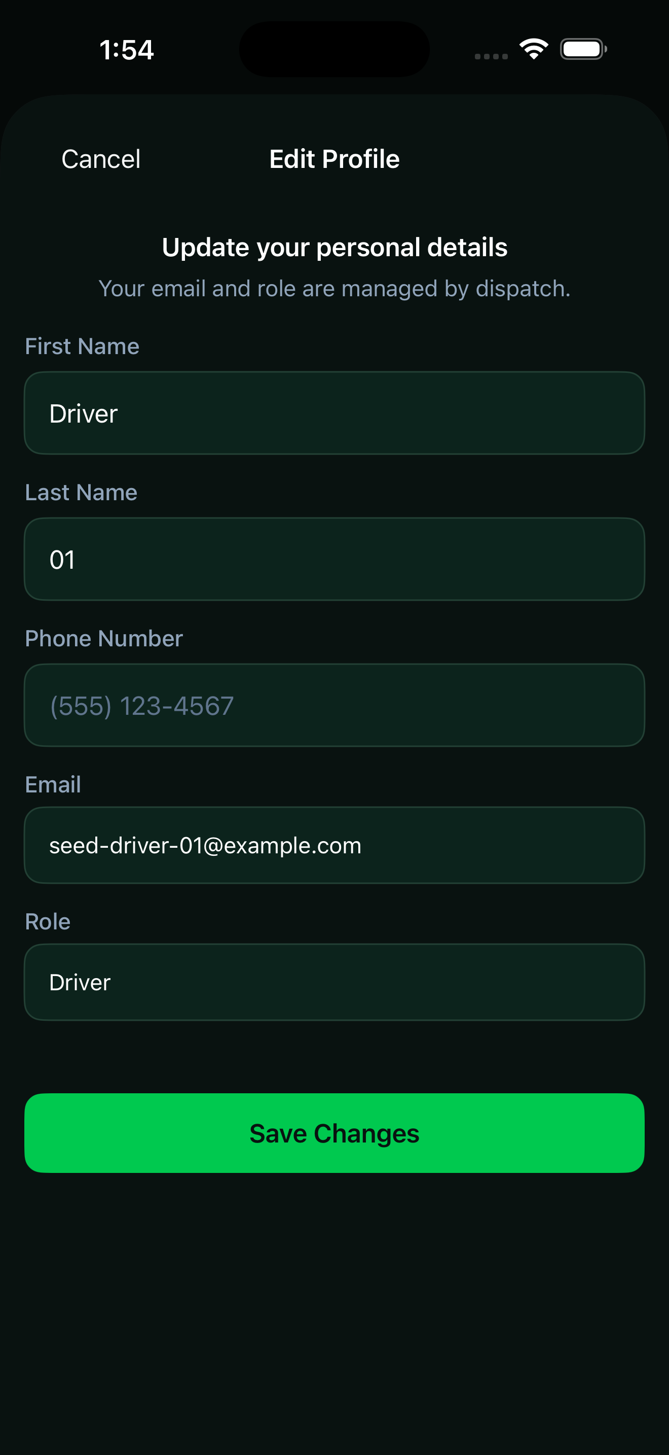 BasuraOS invite-only iOS driver profile screen
