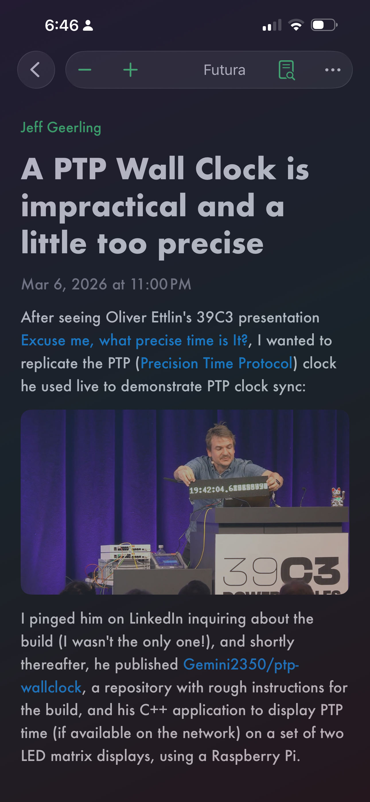 Ember Feed iPhone screenshot 3