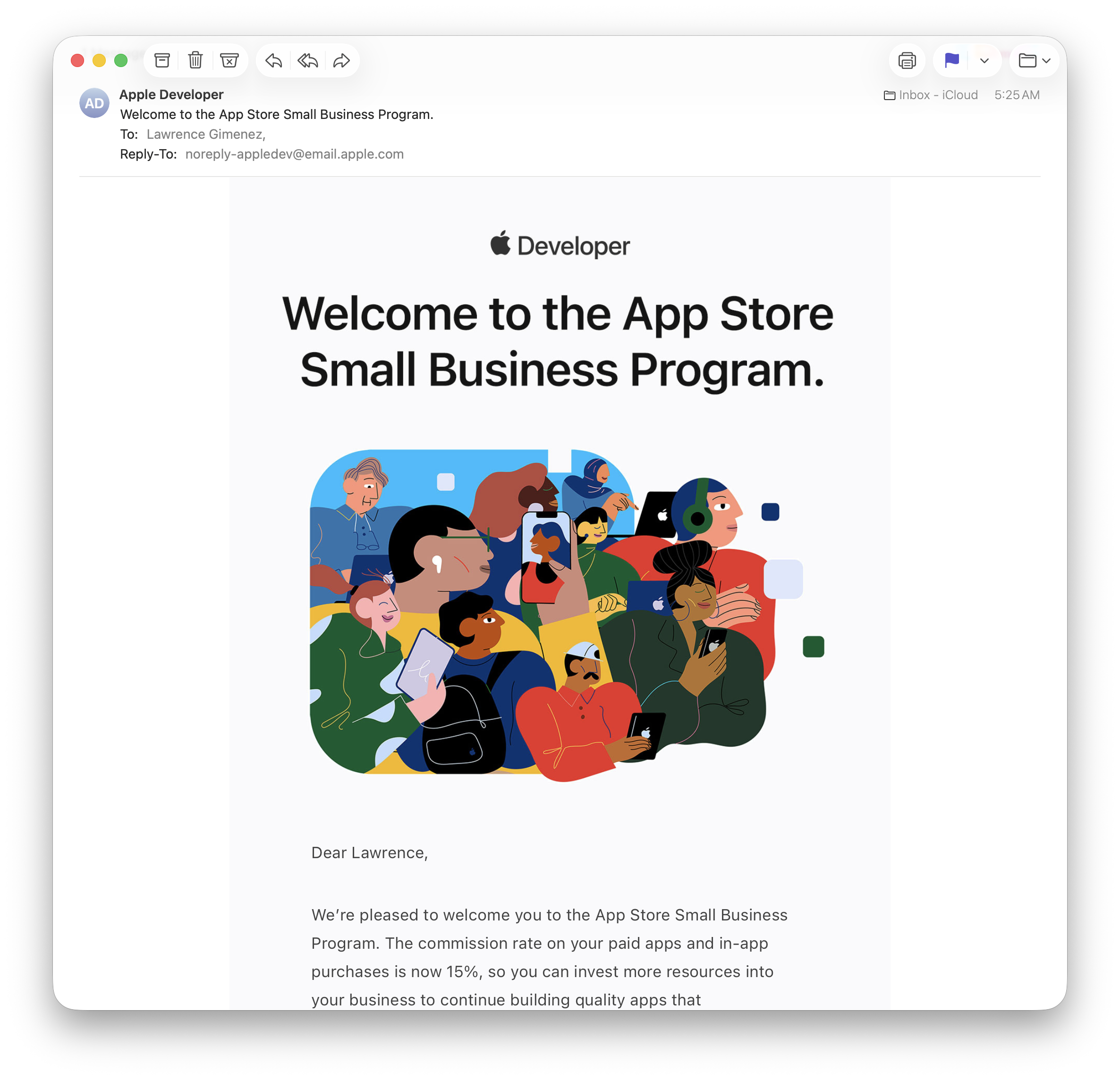Apple Small Business Program email